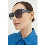Sončna očala VOGUE ženska, 0VO5567S - mornarsko modra. Sončna očala iz kolekcije VOGUE. Model z enobarvnimi stekli in okvirjem iz plastike.