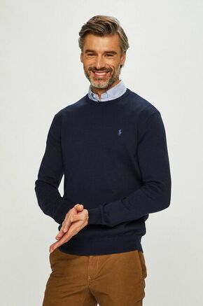 Polo Ralph Lauren pulover - mornarsko modra. Pulover iz kolekcije Polo Ralph Lauren. Model z okroglim izrezom