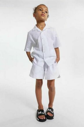 Otroška bombažna srajca Marc Jacobs bela barva - bela. Srajca iz kolekcije Marc Jacobs