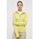 Športni pulover Marmot Olden Polartec rumena barva, s kapuco - rumena. Športni pulover s kapuco iz kolekcije Marmot. Model z zapenjanjem na zadrgo, izdelan iz flis materiala.