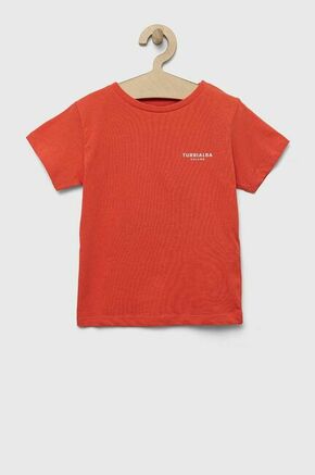 Otroška bombažna kratka majica zippy oranžna barva - oranžna. Otroške kratka majica iz kolekcije zippy. Model izdelan iz pletenine s potiskom.