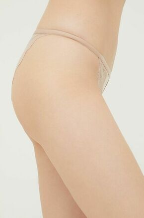 Brazilke Calvin Klein Underwear bež barva - bež. Brazilke iz kolekcije Calvin Klein Underwear. Model izdelan iz udobne pletenine.