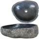 vidaXL Umivalnik iz rečnega kamna ovalen 38-45 cm