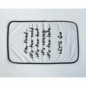 Črna/bela brisača iz mikrovlaken 45x70 cm Prada – Really Nice Things