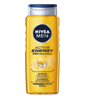 Nivea Men Active Energy poživljajoč gel za prhanje za obraz