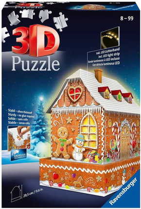 Ravensburger 3D Puzzle 112371 Medena hiša (nočna izdaja)