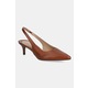 Usnjene visoke pete Lauren Ralph Lauren Lolah II rjava barva, 802P09033002 - rjava. Salonarji iz kolekcije Lauren Ralph Lauren. Model izdelan iz naravnega usnja. Model z mehkim, oblikovanim vložkom zagotavlja udobje.