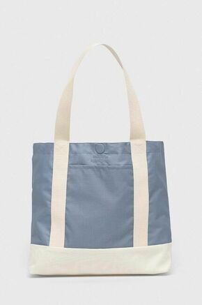 Dvostranska torba Lefrik - modra. Velika nakupovalna torbica iz kolekcije Lefrik. Model na zapenjanje