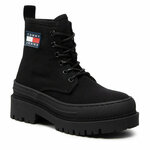 Pohodni čevlji Tommy Jeans Foxing Boot EN0EN01903 Black BDS