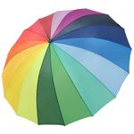 Doppler Damski mehanski, zložljiv dežnik Hit Golf (Rainbow) 71530R