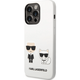 Karl Lagerfeld Choupette ovitek za iPhone 14 Pro, silikonski, bel (KLHCP14LSSKCW)