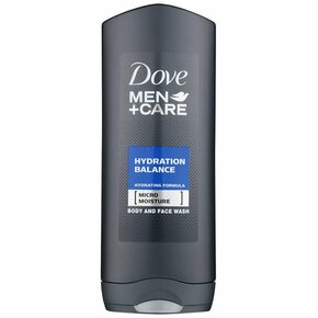 Dove Men+Care Hydration Balance gel za prhanje za telo in lase za moške 400 ml
