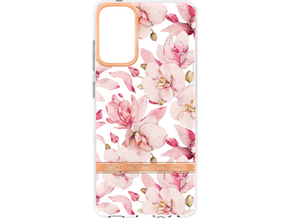 Chameleon Samsung Galaxy A52/ A52 5G/ A52s 5G - Gumiran ovitek (TPUP) - Flowers - roza