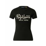 Bombažna kratka majica Polo Ralph Lauren črna barva - črna. Kratka majica iz kolekcije Polo Ralph Lauren. Model izdelan iz tanke, elastične pletenine. Izjemno udoben material.