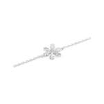 Beneto Elegantna srebrna zapestnica Snowflake AGB638 / 21