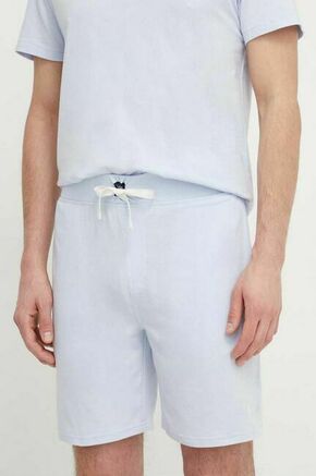 Pižama kratke hlače Polo Ralph Lauren moški - modra. Pižama kratke hlače iz kolekcije Polo Ralph Lauren. Model izdelan iz elastične pletenine. Model iz mehke in na otip prijetne tkanine.