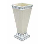 Julia Knight Velika aluminijasta vaza CLASSIC z bisernim mozaikom, krem ??bela