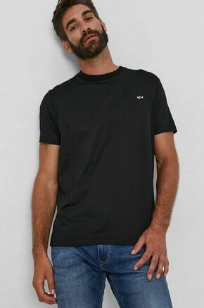 Bombažen t-shirt Paul&amp;Shark črna barva - črna. T-shirt iz kolekcije Paul&amp;Shark. Model izdelan iz tanke