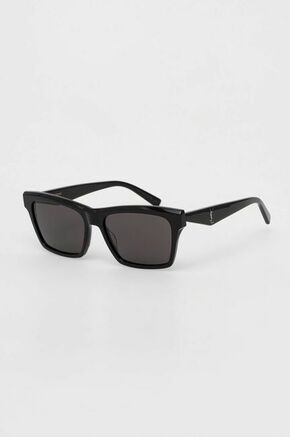 Sončna očala Saint Laurent črna barva - črna. Sončna očala iz kolekcije Saint Laurent. Model s toniranimi stekli in okvirji iz plastike. Ima filter UV 400.