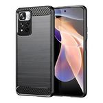 Ovitek Carbon Shield TPU za Xiaomi Redmi Note 11 Pro/Poco X4 NFC - Črna KP15279