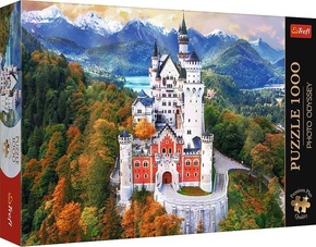 Trefl Puzzle 1000 Premium Plus - Foto Odysea: Zámok Neuschwanstein