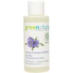 "Greenatural 2v1 nežen gel za prhanje in šampon, lan in riž - 100 ml"