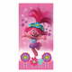 Rožnata bombažna otroška brisača 70x140 cm Trolls – Jerry Fabrics