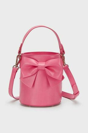 Otroška torbica Mayoral roza barva - roza. Otroški Majhna torbica iz kolekcije Mayoral. Model na zapenjanje