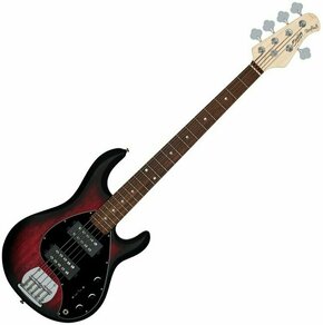 Sterling by MusicMan RAY 5 HH Red Ruby Burst Satin