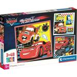 CLEMENTONI Puzzle Cars: Glow Racers 3x48 kosov