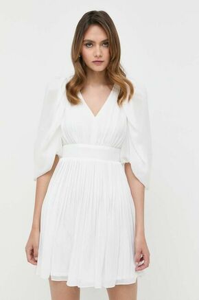 Obleka Morgan bela barva - bela. Obleka iz kolekcije Morgan. Model izdelan iz enobarvne tkanine. Izrazit model za posebne priložnosti.