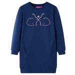 vidaXL Otroški pulover mornarsko modra 116
