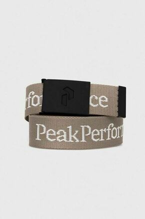 Pas Peak Performance bež barva - bež. Pas iz kolekcije Peak Performance. Model izdelan iz tekstilnega materiala.