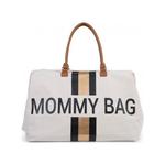 CHILDHOME Mommy Bag Big Off White / Black Gold