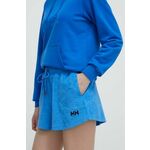 Bombažne kratke hlače Helly Hansen 34454 - modra. Kratke hlače iz kolekcije Helly Hansen, izdelane iz pletenine. Model iz izjemno udobne bombažne tkanine.