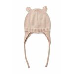 Bombažna kapa za dojenčka Liewood roza barva - roza. Kapa za dojenčka iz kolekcije Liewood. Model izdelan iz enobarvne pletenine.
