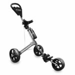 Longridge Tri Cart Black Ročni voziček za golf