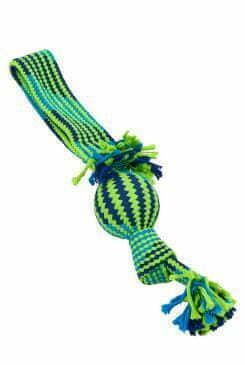 WEBHIDDENBRAND Igrača za pse BUSTER vlečenje vrvi z balonom mod/zelena 44cm