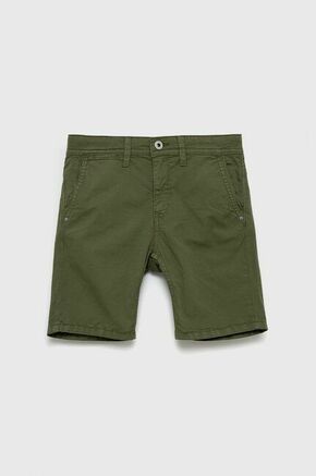 Otroške kratke hlače Pepe Jeans zelena barva