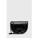 Usnjena torbica Pinko črna barva, 101510 A1JG - črna. Majhna torbica iz kolekcije Pinko. Model na zapenjanje, izdelan iz naravnega usnja.