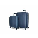 Jada Toys MOVOM Wood Navy Blue, luksuzni potovalni kovček iz ABS, 65 cm/55 cm, 5318964