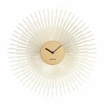 Stenska ura v zlati barvi Karlsson Peony, ø 45 cm