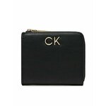 Calvin Klein Majhna ženska denarnica Re-Lock Za Wallet Sm K60K610781 Črna