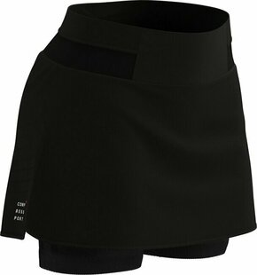 Compressport Performance Skirt W Black M Tekaške kratke hlače
