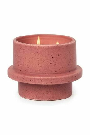 Dišeča sojina sveča Paddywax Saffron Rose 326 gr - roza. Dišeča sveča iz kolekcije Paddywax. Model izdelan iz keramike.
