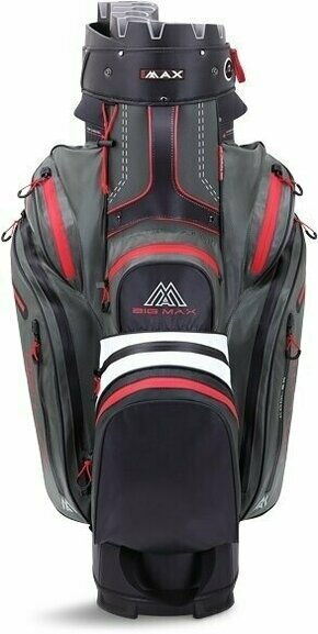 Big Max Dri Lite Silencio 2 Charcoal/White/Black/Red Golf torba Cart Bag