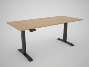 MS VISCOM dvižna miza s ploščo v dekorju egger corbridge hrast - 1600 x 800 mm