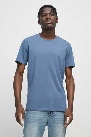 Kratka majica Medicine moški - modra. Kratka majica iz kolekcije Medicine. Model izdelan iz enobarvne pletenine.