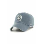Kapa s šiltom 47 brand MLB San Diego Padres siva barva, B-NLRGW21GWS-S0 - siva. Kapa s šiltom vrste baseball iz kolekcije 47 brand. Model izdelan iz pletenine z nalepko.