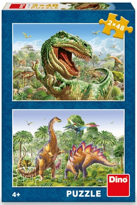 Dino Dinozavri Puzzle 2x48 kosov